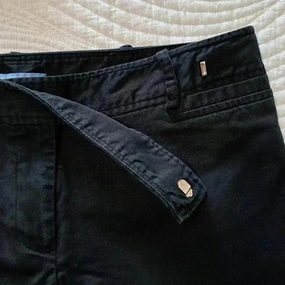 ❤️ Smart Set Cropped Black Straight Leg Capri Pant Size 9 - Picture 6 of 11